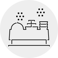 画像:地元料理を取り揃えた 朝食ビュッフェ